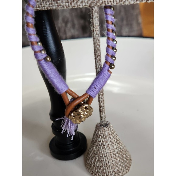 3 Nature Themed Cord Bracelets - Gold Tone Charms & Tassel - BFF, Sisters, Gift - Picture 9 of 10